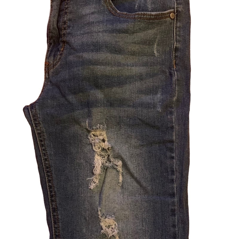 Altar’d State Straight leg Stretch Distressed Jeans (Women's 25) - Picture 3 of 6